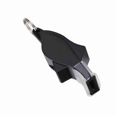 Black Basketball Football Soccer Referee Whistle Emergency Survival Lifesavi DSO