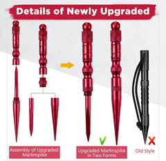 12 Pcs 2026 Update Paracord FID Knotter Tools Set Stainless Steel Marlinspike Se
