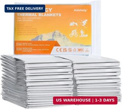 6 Pack Emergency Blankets – Mylar Thermal Space Blankets for Survival and Protec