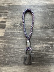 ☠️Paracord Key Self Defense Biker keychain lanyard Stainless Steel Nuts💥😵💀