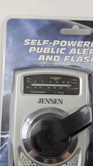 Jensen Self Powered AM/FM Weather Band Radio And Flashlight MR-550DF NOAA