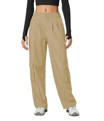 TOPYOGAS Women’s Waterproof Rain Pants – Lightweight Windproof X-Small, Khaki