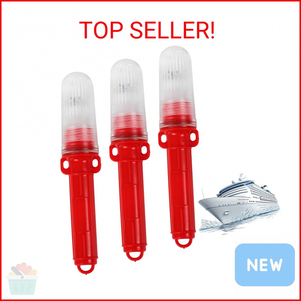 3Pcs Boat Flares, 2026 Upgrade Marine Flares,Visual Distress Signals for Boats,