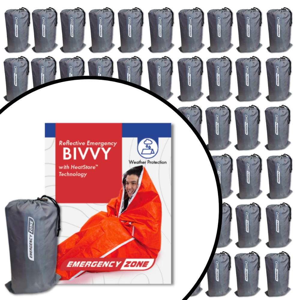 [BULK DEAL] 60 Pack HeatStore Technology Emergency Bivvy / Sleeping Bag