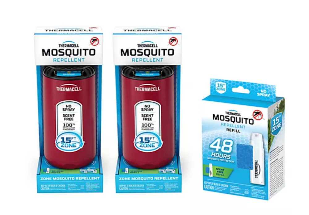 Thermacell Patio Shield Mosquito Repeller Duo w/ 72hr Refill