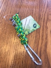 Paracord Bottle Opener Northern Lights Green & Yellow Ships N 24h