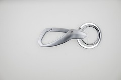 Simplicity Waist Hanging Creative Double Ring Metal Zinc Alloy KeyChain