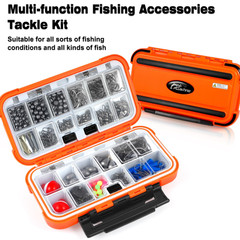 PLUSINNO Fishing Gear 6.3″ x 3.7″ x 1.8″, 253pcs Accessories Kit