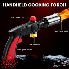 Propane Torch Black Red Charcoal Lighter