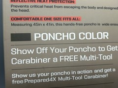 4 Pack PREPARED4X Ready for Anything Emergency Poncho + Blanket, Mylar Green