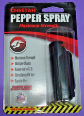 Black Pepper Spray Cheetah Purple Maximum Strength Safety Lock Self-Defense