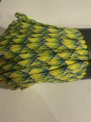 Atwood Rope MFG ARM 550 Paracord 100 ft 4mm 550lb Yellow/Green/Black USA