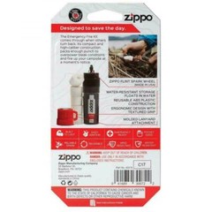 GENUINE ZIPPO EMERGENCY FIRE KIT WATERPROOF STORAGE CANISTER / BRAND NEW