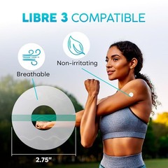 Long-Lasting Freestyle Libre 3 Sensor Covers – 50 Waterproof, Discreet Patches