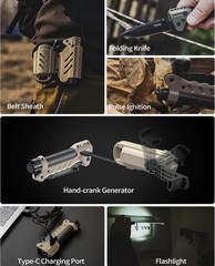 VIPERADE VAK6 Survival Multitool with Folding Knife, LED Flashlight and Pul…