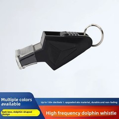 2x High-Pitch Whistle for Sports: Basketball, Soccer, Volleyball Referee Matches