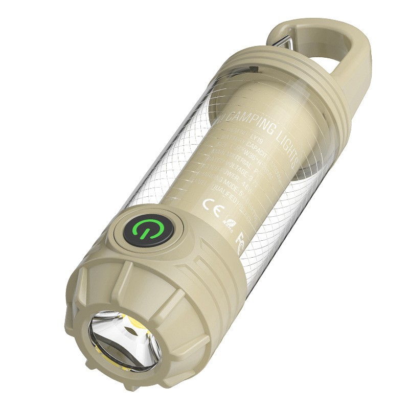 Mini Hook Flashlight Multi-Source Portable Camping Light for Outdoor Use