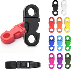 50 Pack Assorted 5Mm Breakaway Clasp, Mini Paracord Buckles for Bracelet Clips,