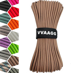 1000 Tan Paracord 50FT Utility Parachute Cord 4Mm Nylon String12 Strand Nylon Ca