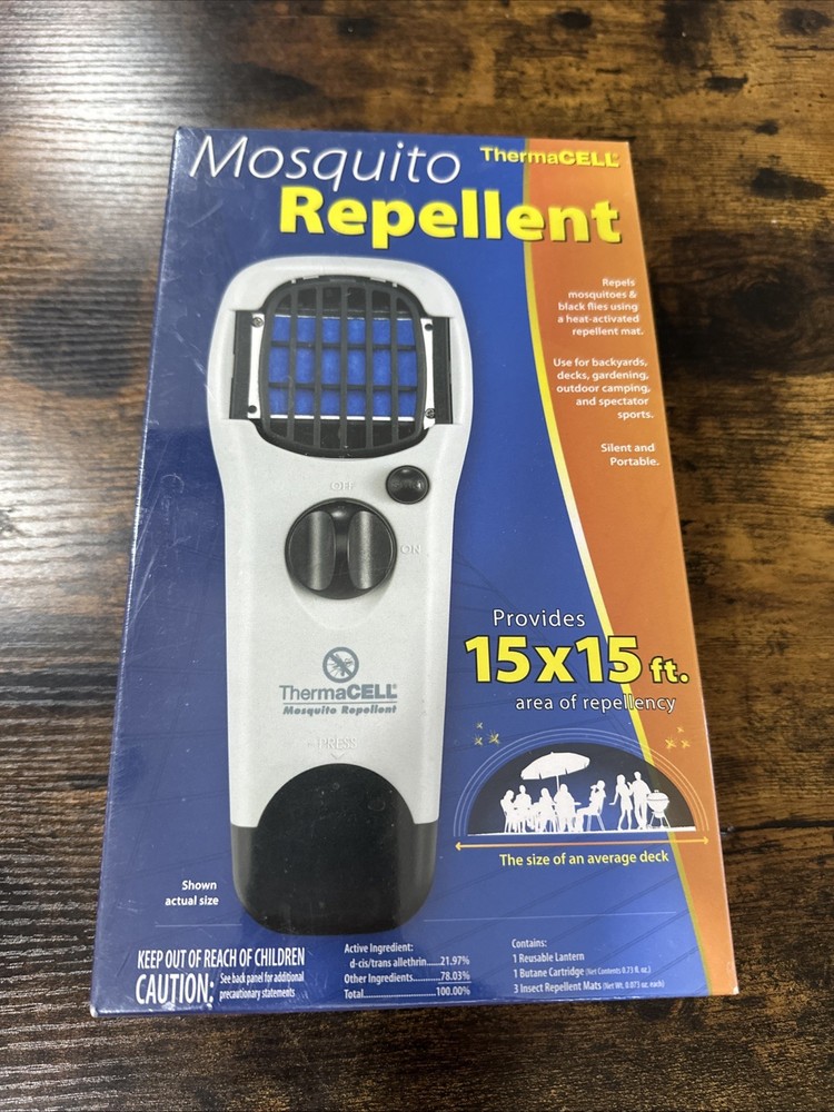 Thermacell Patio Shield Mosquito & Black Fly Repeller Cordless Garden Repeller