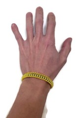 Paracord Bracelet 550 Ultra Blue/Yellow Micro Cord U.S. Seller – Handmade