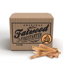 Fatwood Fire Starter Sticks 10lb Box – 100% All Natural Pine Fire Starters Pure