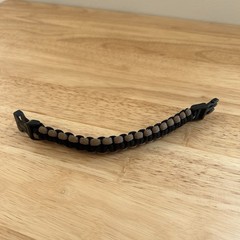 Paracord Buckle Clasp Bracelet Brown And Black Made In USA