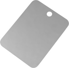 Portable Stainless Steel Mirror with Integrated Lanyard Hole for Adventurers