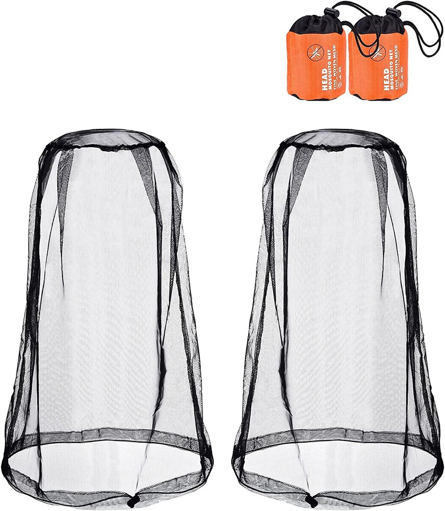 2 Pack Head Net Face Mesh Head Cover for Outdoor Lovers Protect from Fl