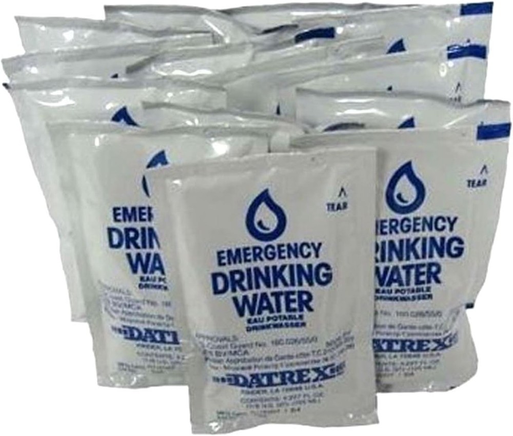 Datrex Emergency Water Packet 4.227 oz – 3 Day/72 Hour Supply (18 Packs), White