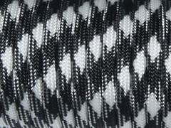 7 Strand Core 550lb Paracord Parachute Type III-100ft (White Black 44#) | Cord L