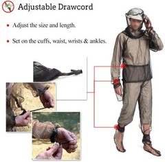 Outdoor Anti Mosquito Suit Clothing Net Mesh Bug Jacket Yarn Mittens Socks Pants