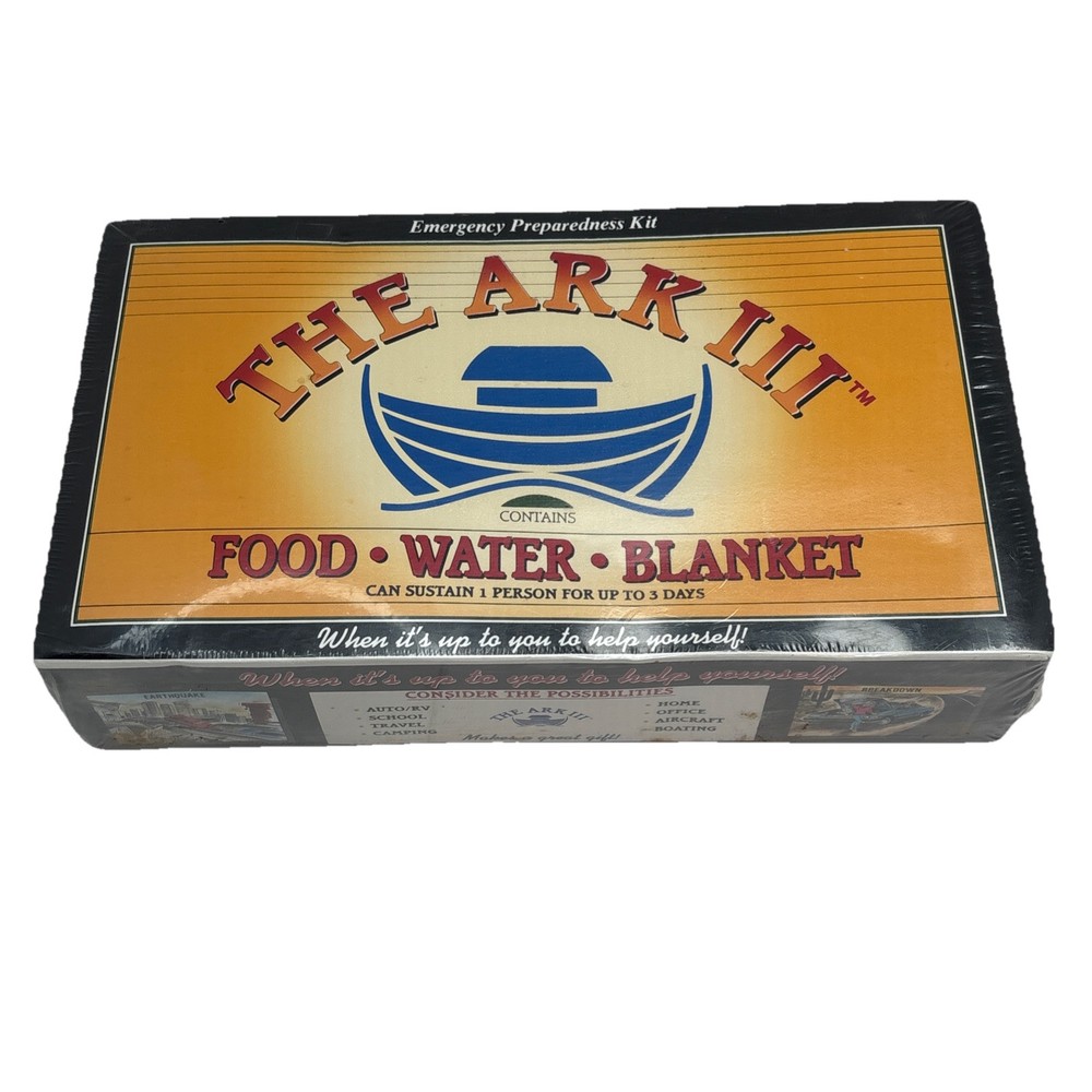 The Ark III Food Water Survival Kit 3 Day New Factory Sealed – Made in the USA