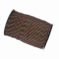550 Reflective Paracord Parachute Cord Lanyard 9 Strand Core 100m (Black) SOCT