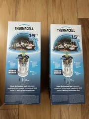 THERMACELL Mosquito Repellent Zone Device 15ft No Spray Scent Free NEW 2 Pack