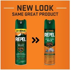 Repel Insect Repellent Sportsmen Max Formula 40% DEET Aerosol Value Pack (2 Cans