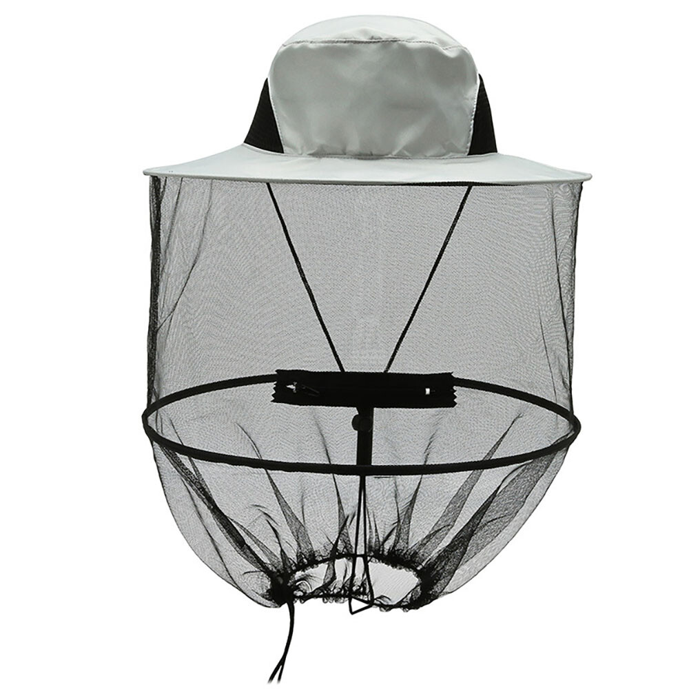 1PCS Anti-Mosquito Bug Bee Insect Head Net Hat Cap Sun Protection Fishing Hiking