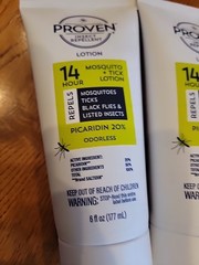 Proven 14 HR Insect Repellent Lotion Mosquitoes Ticks Unscented 6oz Lot Of 6