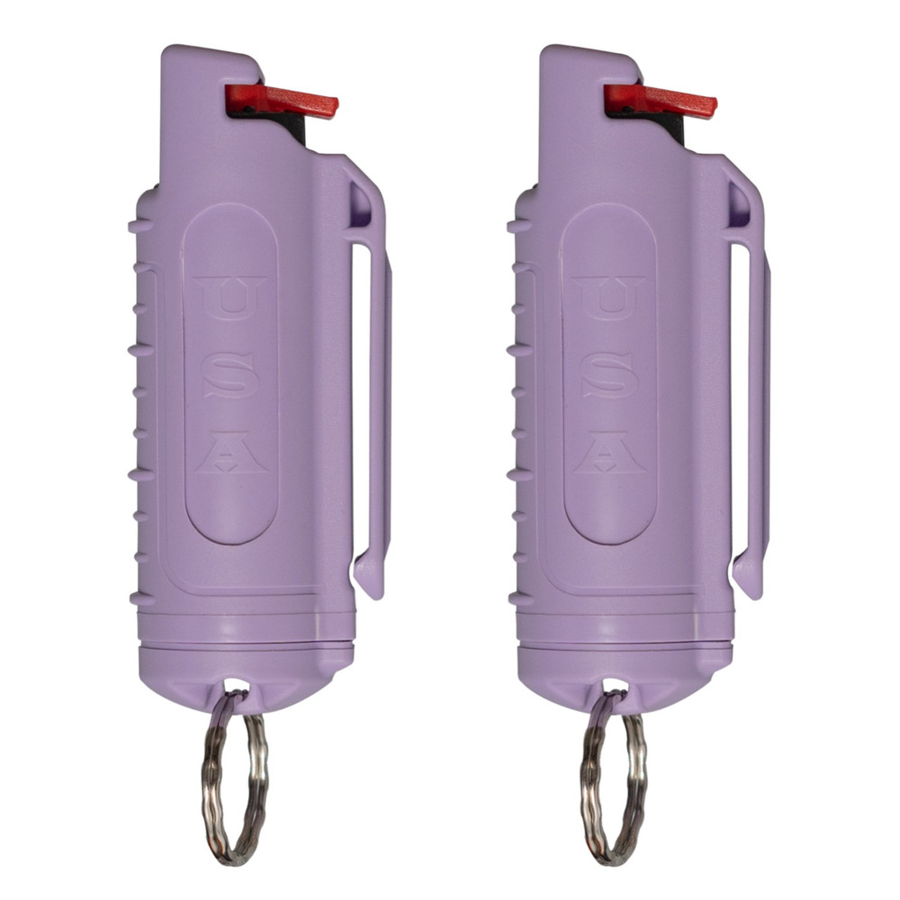 Police Magnum belt clip pepper spray self defense keychains 2 pack 1/2oz H.S