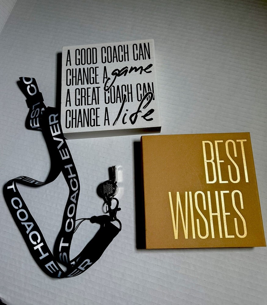 Thank You Coach Gifts, Whistle for Coaches, Whistle Emergency,Wood Box Sign