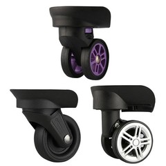 Trolley Bag Wheel Set 1 Pair of Rotating Wheels Compatible with Various Cases