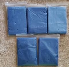 Stearns Emergency Poncho Lot of 5 Waterproof New in Pack Blue
