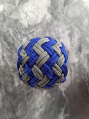 550 Paracord Wrapped Billiard Balls Decorative Herringbone & Barber Pole Knots