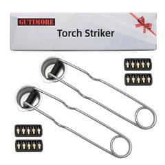 GUTIMORE Flint Striker Spark Lighter Kit, 2PC with 20 Flint Replacements