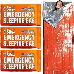 Cobra Emergency Sleeping Bag Mylar Thermal Bivy Survival Gear