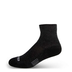 USA Made – Mini Crew Socks – Micro Weight Medium, S34 + Cushion Black