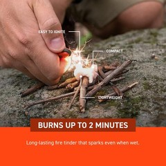 S.O.L. Survive Outdoors Longer Tinder-Quik Fire Starter 12 Count (Pack of 4)