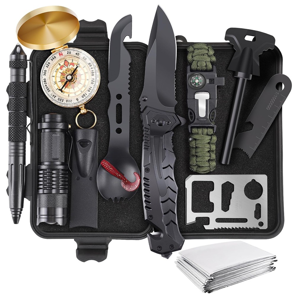 ABPIR Gifts for Christmas Survival Kits Men Dad Husband Him, 13 in Large