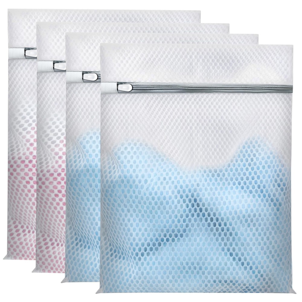 Laundry Bags Mesh Wash for Delicates, Upgraded 12 x 16 Inch, gray