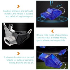 1 Set Multifunctional Durable ABS Whistles for Sports Referee Outdoor Activities